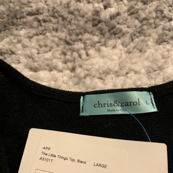 NWT Black Knit Top from Blue Door Boutique - Picture 4 of 12